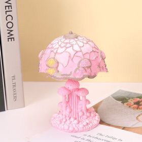 Family Fashion Colorful Table Lamp Desktop Decoration (Option: Pink Mushroom Table Lamp)