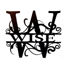 Custom Metal Letter Wall Decorative Crafts (Option: W-22INCH)