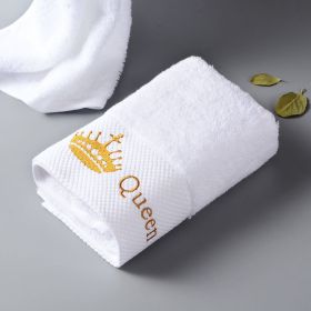 Thick Large Cotton BathWhite Hotel Men And Women Adult Towel (Option: Queen-Towel bath towel)