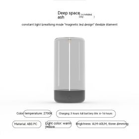 Outdoor Fashion Magnetic Rechargeable Ambient Light (Option: Dark Grey-USB)
