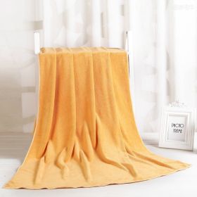 Large Cotton Absorbent Quick Drying Lint Resistant Towel (Option: Orange extra thick-80x190cm)