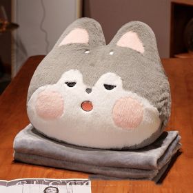 Four Seasons Universal Car Office Rug (Option: Husky-Pillow And Blanket)
