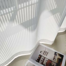 Vertical Blinds Vertical Dream White Curtain (Option: White-100cmx250cm hook)