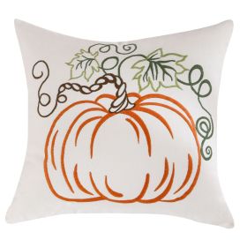 Pumpkin Embroidered Halloween Pillow Cover Lumbar Support (Option: Pumpkin 2-50 ï¿½ï¿½ 50cm-Excluding pillow covers)