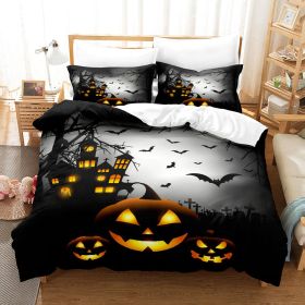 Halloween Series Bed Sheet Holiday Bedding Three-piece Set (Option: 1style-180 ï¿½ï¿½ 210)
